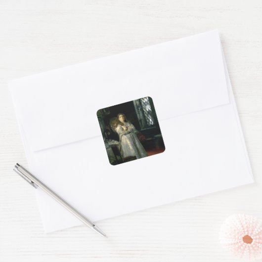 Tsarevna Sophia Alexeevna Vierkante Sticker (Envelop)
