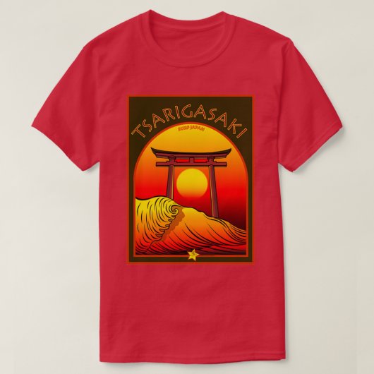 TSARIGASAKI SURFING JAPAN T-SHIRT (Design voorkant)