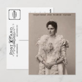 Tsarina Alexandra, keizerin van het Russische Brie Briefkaart (Voorkant / Achterkant)