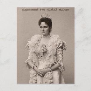 Tsarina Alexandra, keizerin van het Russische Brie Briefkaart