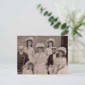 Tsarina van Rusland met OTMA en royals Engeland Briefkaart (Staand voorkant)