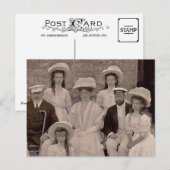 Tsarina van Rusland met OTMA en royals Engeland Po Briefkaart (Voorkant / Achterkant)