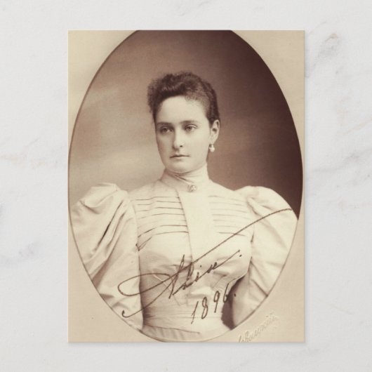Tsarina van Rusland Romanov Alix Hesse Briefkaart (Voorkant)