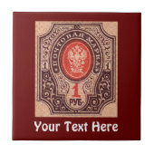 Tsaristisch Rusland Postage Tegeltje (Voorkant)