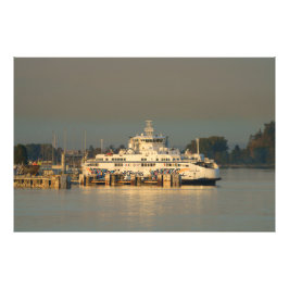 Tsawwassen Ferry at Dusk Foto Afdruk