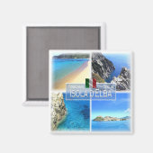 TSC017 ELBA, Mozaïek, Toscane, Koelkast Magneet (Voorkant / Achterkant)