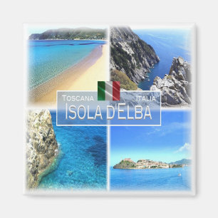 TSC017 ELBA, Mozaïek, Toscane, Koelkast Magneet
