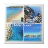 TSC017 ELBA, Mozaïek, Toscane, Tegeltje (Voorkant)