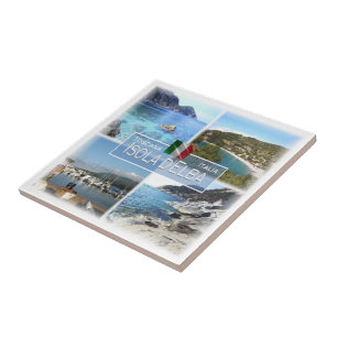 TSC018 ELBA, Mozaïek, Toscane, Tegeltje