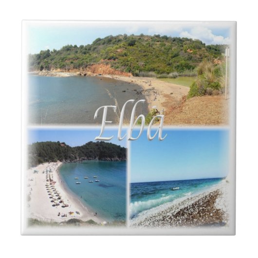 TSC022 ELBA EILAND, Mozaïek, Toscane, Tegeltje (Voorkant)