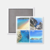 TSC023 ELBA EILAND, Mozaïek, Toscane, Koelkast Magneet (Voorkant / Achterkant)