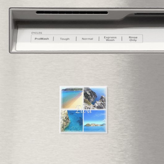 TSC023 ELBA EILAND, Mozaïek, Toscane, Koelkast Magneet (Insitu (Vaatwasser))