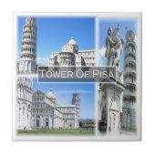 TSC032 LEANTOREN VAN PISA, Toscane, Tegeltje (Voorkant)