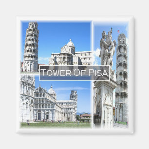 TSC032 SCHUINE TOREN VAN PISA, Toscane, Koelkast Magneet