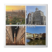 TSC033 FLORENCE, mozaïek, Toscane, keramisch tapij Tegeltje (Voorkant)