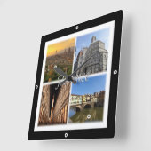 TSC033 FLORENCE, mozaïek, Toscane Vierkante Klok (Hoek)