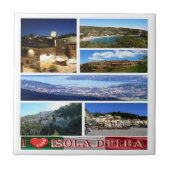 TSC065 ELBA ISLAND I Love, Toscane, Tegeltje (Voorkant)