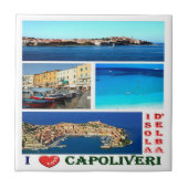 TSC066 CAPOLIVERI, ELBA, Toscane, Tegeltje (Voorkant)