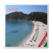TSC068 ELBA ISLAND, FETOVAIA Beach, Tegeltje (Voorkant)