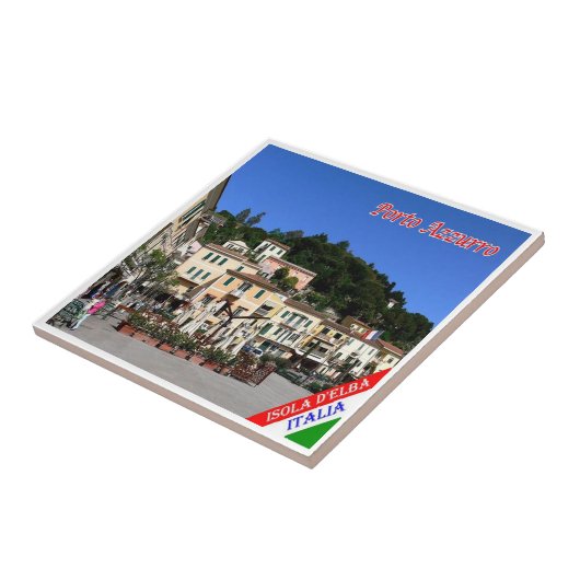 TSC079 PORTO AZZURRO ELBA Island, Toscane, Tegeltje (Zijkant)