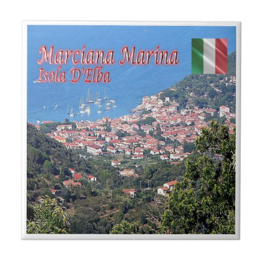 TSC081 MARCIANA MARINA, ELBA EILAND, TEGELTJE (Voorkant)