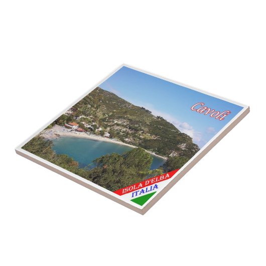 TSC083 CAVOLI, ELBA, Toscane, Tegeltje (Zijkant)