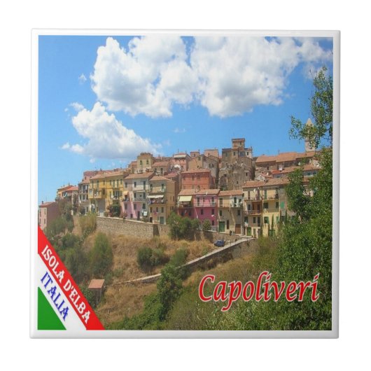 TSC084 CAPOLIVERI, ELBA, Toscane, Tegeltje (Voorkant)