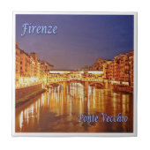 TSC086 FLORENCE, Oude Brug, Toscane, Tegeltje (Voorkant)