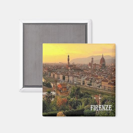 TSC088 FLORENCE - Cityscape - Toscane - Bridge Magneet (Voorkant / Achterkant)
