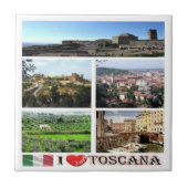 TSC090 TOSCANE I Love, Mozaïek, Tegeltje (Voorkant)