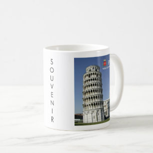 TSC096 SCHIEFE TOREN VAN PISA, Toscane, Koffiemok
