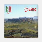 TSC104 ORVIETO, Panorama, Toscane, Fridge Magneet (Voorkant)