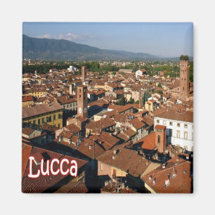 TSC110 LUCCA, Panorama, Toscane, Italië, Fridge Magneet