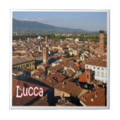 TSC110 LUCCA, Panorama, Toscane, Italië, Tegeltje (Voorkant)