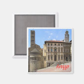 TSC135 AREZZO, Toscane, Italië, Europa, Fridge Magneet (Voorkant / Achterkant)