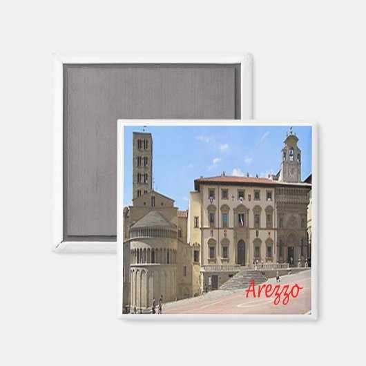 TSC135 AREZZO, Toscane, Italië, Europa, Fridge Magneet (Voorkant / Achterkant)