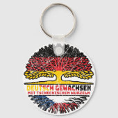 Tschechien Tschechisch Deutsch Deutschland Baum Sleutelhanger (Achterkant)