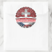 Tschechien Tschechisch Schweizer Schweiz Baum Ronde Sticker (Tas)