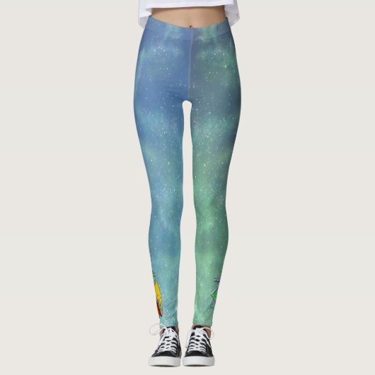 TSDS: Achtergrond van Justin en Miral Element Leggings (Voorkant)