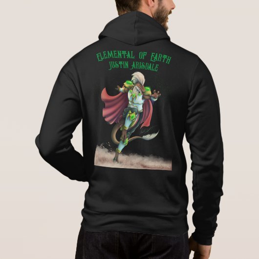 TSDS: Justin Arisdale Hoesje Art Solo Earth Hoodie (Achterkant)