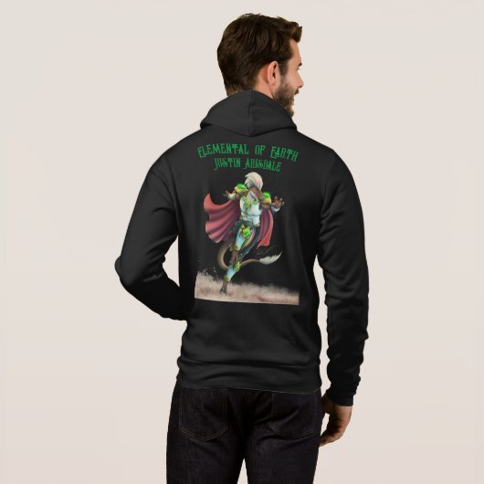TSDS: Justin Arisdale Hoesje Art Solo Earth Hoodie (Achterkant volledig)