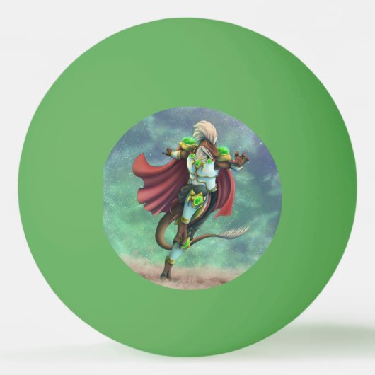 TSDS: Justin Arisdale Hoesje Art Solo Earth Pingpongbal (Voorkant)