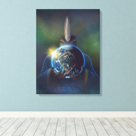 TSDS Koning van de Aarde Canvas Afdruk (Insitu (Houten vloer))