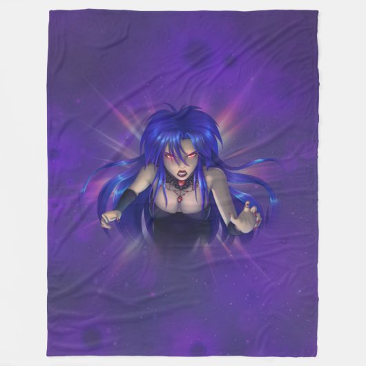 TSDS: Koningin Irana Delphi Book Hoesje Art Fleece Deken (Voorkant)