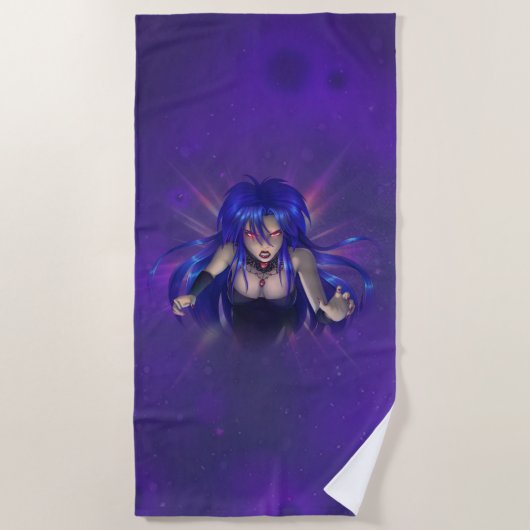 TSDS: Koningin Irana Delphi Book Hoesje Art Strandlaken (Voorkant)