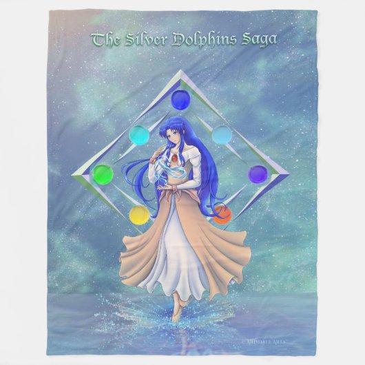 TSDS: Miral Akemi Hoesje Art Solo Water Fleece Deken (Voorkant)