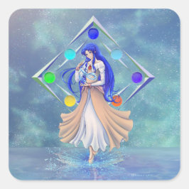 TSDS: Miral Akemi Hoesje Art Vierkante Sticker