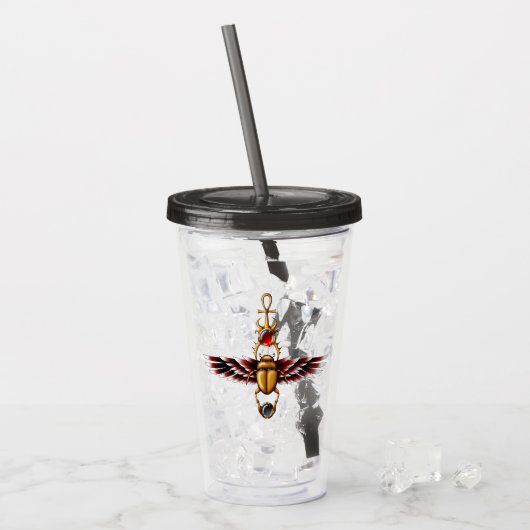 TSDS: Scarab Coat. van Seth Acryl Drinkbeker (Voorkant ijs)