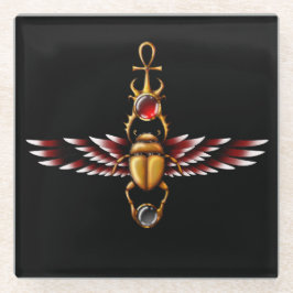 TSDS: Scarab Coat. van Seth Glazen Onderzetter