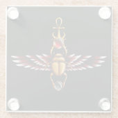 TSDS: Scarab Coat. van Seth Glazen Onderzetter (Achterkant)